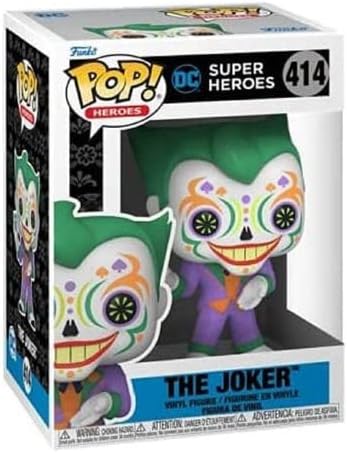 Funko POP Heroes: Dia De Los DC - Joker, Multicolor