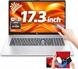 HP Flagship 17 Touchscreen Laptop - 17.3" Anti-Glare HD+ Display, AMD Ryzen 5 7430U (up to 4.3GHz), 8GB RAM, 256GB SSD, Backlit Keyboard, Wi-Fi 6, Fast Charge, Windows 11 Pro