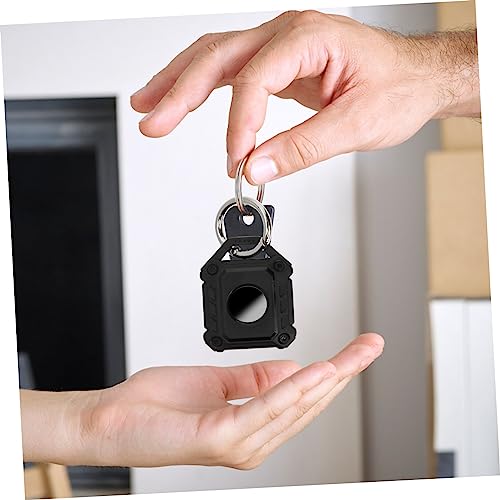 Funda de cuero para AirTag con soporte de tornillo antipérdida pack de 3 BESTonZON 6