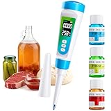 Food pH Meter for Fermentation & Sourdough, Liquid Food pH Tester with ±0.01 Accuracy, ATC Digital pH Meter, Designed for Testing Dough, Kombucha, Cheese