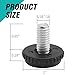 LIDSCURA 8 Pack 5/16-18 Adjustable Stainless Steel Feet Levelers Furniture Levelers with Threaded Inserts for Chairs Tables Cabinet Patio Furniture