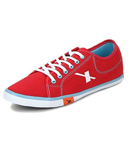 Sparx Men Red \u0026 Sky Blue Casual Shoes 