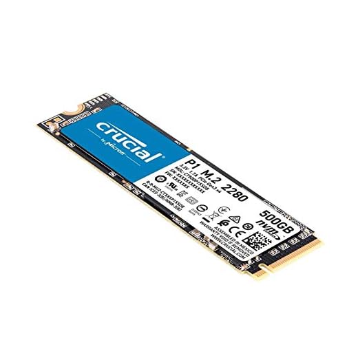 Crucial P1 CT500P1SSD8 SSD interno da 500 GB (3D NAND, PCIe, NVMe, M. 2)