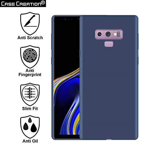 Image of Case Creation Luxurious OG Series for Samsung Galaxy A6 Plus Case Cover,Anti-Dirty Slim Case Frosted Matte Cute Candy TPU Raised Bezel (Splash of Color) Back Cover for Samsung A6 Plus -Navy Blue