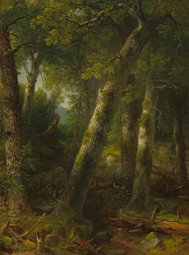 Cuadro Foresta nella luce del mattino Asher Brown Durand 60x90cm para solucionar paredes vacías