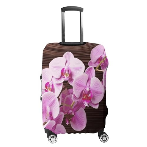 Orchid Flower Travel Luggage Cover Dustproof Suitcase Cover Luggage Covers For Suitcase Thicken Elastic Suitcase Protector Washable Baggage Covers Fit 19-32 Inch Luggage XL4