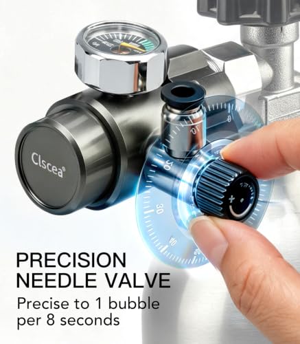 Image of Aquarium CO2 Regulator with Solenoid Valve for CGA320 Tank, R200S | complete kit