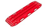 ActionTrax - Self Recovery Track System for Snow, Sand, Mud and Silt - Nylon with Metal Studs - Red - 1 Pair