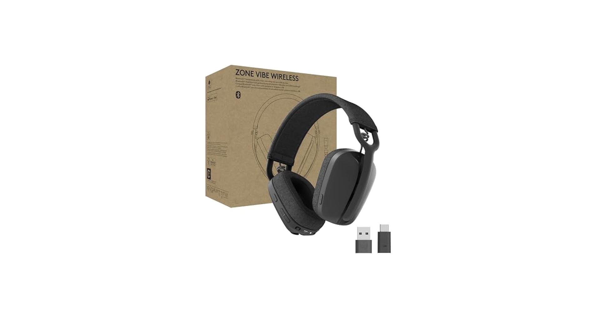 Amazon.com: Logitech Zone Vibe Wireless Bluetooth Headphones
