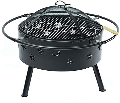 Outdoor Fire Pit, Patio Grill Firepits Fire Pits Outdoor Fire Large Bonfire Wood Burning Patio Coal Grill Firepit for Outside Grill Charcoal Smokeless Grill