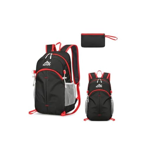 X W EI UNION Mochila ligera para senderismo, mochila plegable, mochila casual pequeña, Verde, Mochilas Daypack 22L