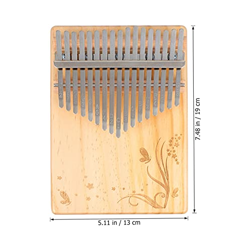 17 Kalimba De Madeira Piano De Polegar De Madeira Mini Piano De Mão Piano De Dedo De Madeira Piano D