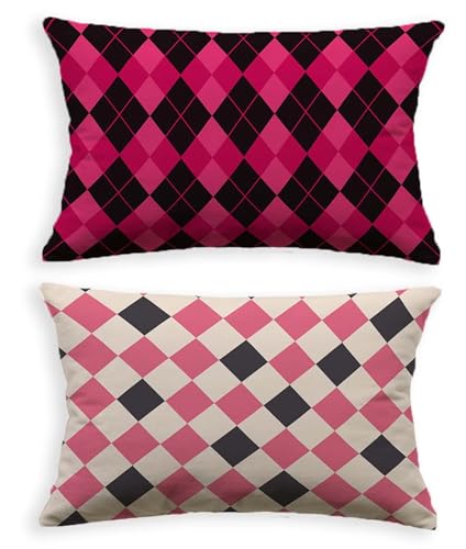 Housse de coussin 70x90 rose en velours chic pour canapé de salon - 3