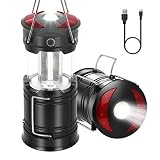 Mos LED Camping Lampe LED Camping Laterne Tragbar Faltbare Notfallleuchte für Angeln Wasserdicht und Winddicht für Wandern Camping Notfall Hurrikan Stromausfall