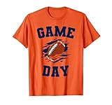 Photo Gallery game day calcio calcio arancione e blu fan maglietta Photo Gallery game day calcio calcio arancione e blu fan maglietta