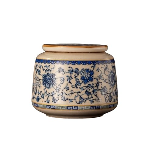 Bote de té de cerámica artesanal, un tarro decorativo de alta calidad 2