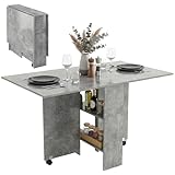 INFORMAZIONI SUL TAVOLO PIEGHEVOLE COMPATTO: Dimensioni completamente estese: 140L x 80P x 74A cm, Dimensioni semi-estese: 80.2L x 80P x 74A cm, Dimensioni piegato: 80L x 23.5P x 74A cm. Montaggio richiesto.