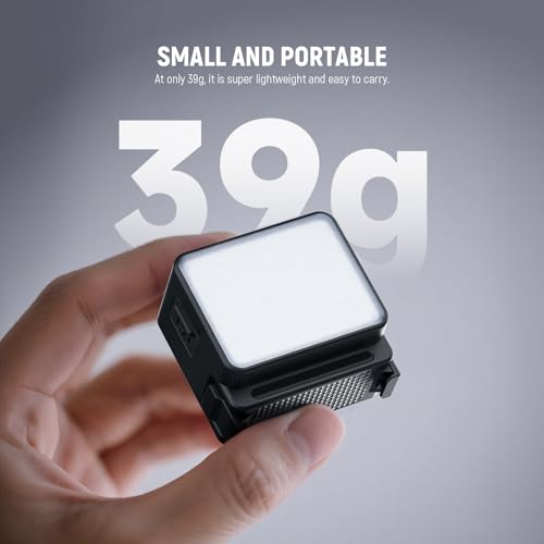 Image of NEEWER Basics M20 Magnetic LED Camera Light Compatible with DJI OSMO Nano Action 3 4 5 Pro Cage NEEWER AC009 PRO Pocket 3 Accessories Expansion Adapter, Plastic Mini Fill Light Attachment 5600K CRI95+