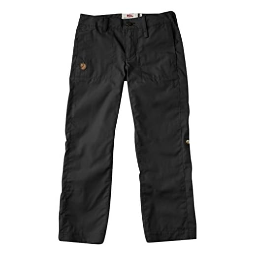Fjällräven barn barn Abisko Shade Pants långa byxor, Dark Grey, 146