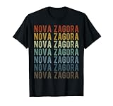 Nova Zagora City Bulgarien Retro T-Shirt