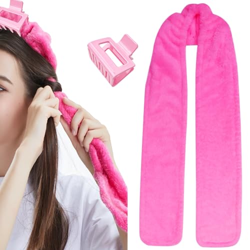 Bigodini Grandi per Volume, Bigodino Lungo per Boccoli, Bigodino Fascia Capelli, Bigodini per Dormire, Senza Calore Morbidi Arricciacapelli, Heatless Hair Curler Waves Curlers per Capelli Medi Lunghi