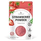 Freeze Dried Strawberry Powder for Baking& Drinks & Smoothie,Vegan,Non-GMO,Gluten Free,No Additives and Preservatives,4oz