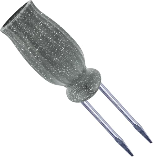 Cemetery vase for Grave Decorations,Flower Holders for Cemetery vases with Metal Spikes&Drain Stopper,Grave Decorations for Cemetery Headstone Vase,Ideal for Honoring The Loss of L image 1
