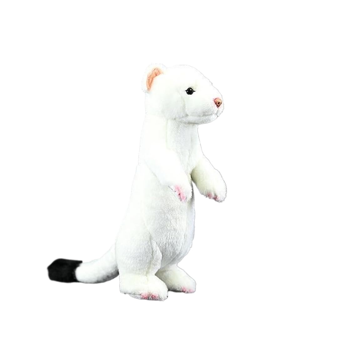 Amazon.co.jp: ぬいぐるみ オコジョ 動物 白鼬 抱き枕 リアル