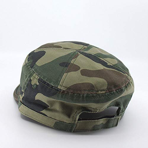 Image of The Vintage Year Heavy Stitching Washed Cotton Cadet Hat - Durable Military Baseball Cap for Men & Women, Outdoor Casual Wear