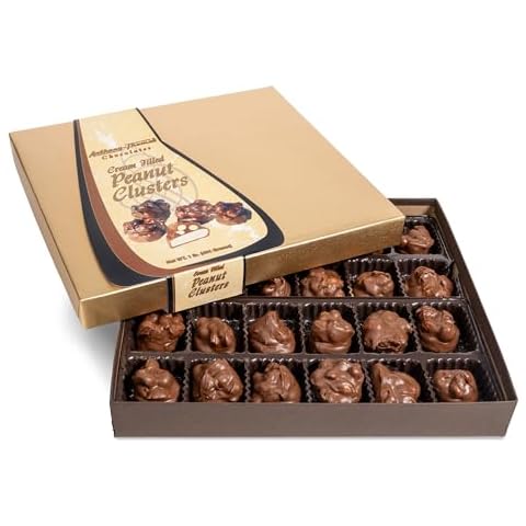 Anthony Thomas Milk Chocolate Peanut Clusters, Cream Filled, Peanut Clusters, Covered In Chocolate (24 Count, Milk Chocolate) Cover