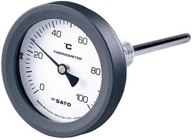 Sato Measuring Instrument Manufacturing Bimetal Thermometer 0~150℃ 50mm 2092-00 61-0096-38/BM-T-75P
