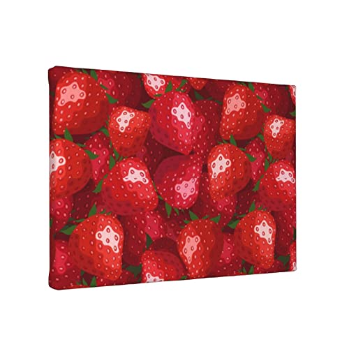 Peinture murale fraise rouge BAFAFA habillez vos murs vides sans cadres encombrants