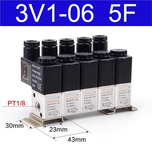 Electrovanne 3V1-06 commande de vérin pneumatique simple effet 5F - 3