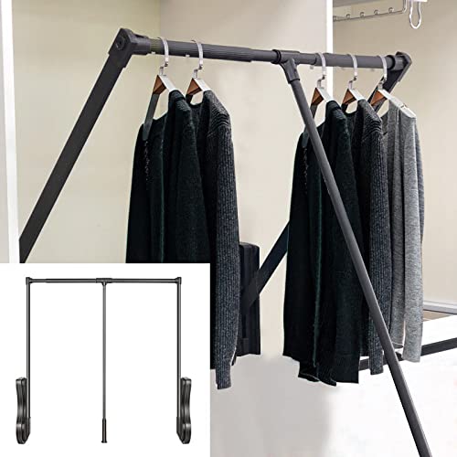 Rangement peu encombrant avec cette tringle penderie extensible