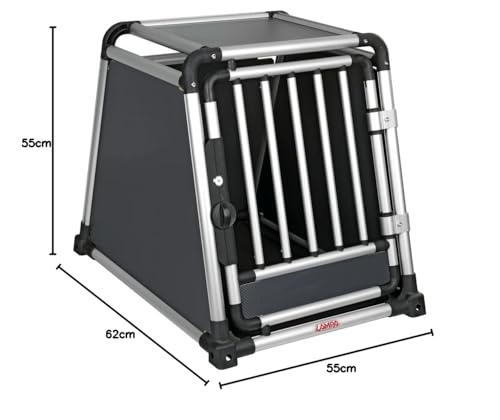 LAMPA 60504 Transportbox Tiertransportbox Kofferraum 75cm 55cm 62cm Aluminium Stoff