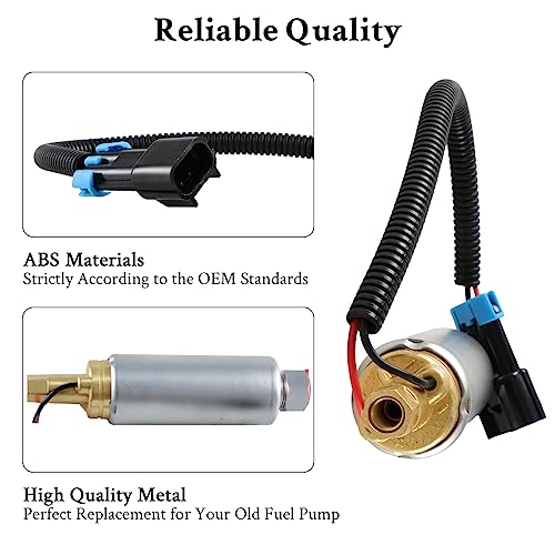 Image of FUSCH Electric Low Pressure Fuel Pump Compatible with Mercury Mercruiser Marine Boat 4.3L 5.0L 5.7L V6 V8 with Carburetor Engines Replaces#：935432 18-8868 861155A3