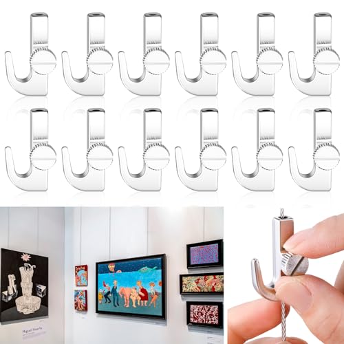 Hicarer Adjustable Hooks for Gallery Picture Hanging