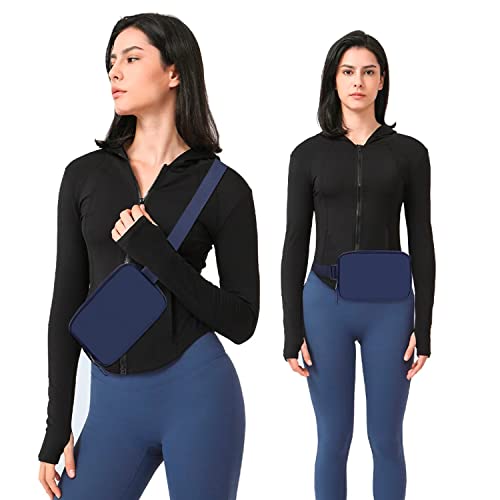 Image of Belt bag Fanny pack crossbody bags for women Everywhere belt bag (blue)