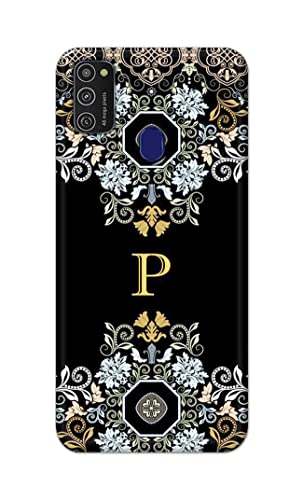 Image of Printed Hard Back Cover Case for Samsung Galaxy M21 | Samsung M21 2021 Edition Back Cover (Alphabet P) -1803
