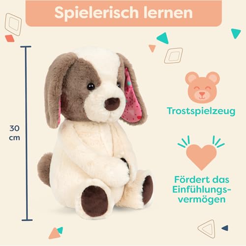 B. toys - Happyhues - Cupcake Pup - Plüsch Hund - Superweiches Plüschtier - Plüschtier für Babys, Kleinkinder, Kinder - Waschmaschinenfester Plüschwelpe - 0 Monate +