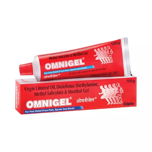 Image of Cipla Omnigel Pain Relief Gel | Quick Relief for Muscle Pain, Sprains and Strains (100 gm Gel)