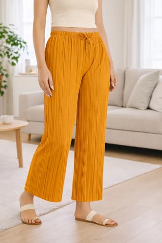 Image of Trendz Women's and Girls Cotton Blend Regular Fit Palazzo Pants | Set of 2