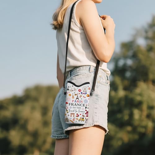Image of Cell Phone Sleeve Pouch with Adjustable Strap - Paris Gifts