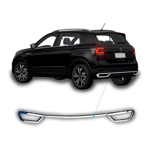 Friso Cromado Para Parachoque Traseiro T-cross 2019 A 2021