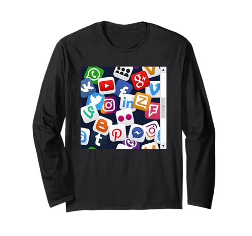 Social Media Feed Graphic Teen Halloween Long Sleeve T-Shirt