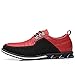 COSIDRAM Mens Casual Shoes Loafers Fashion Dress Sneakers Office Comfort Flats for Male Red 13