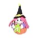 Ladieshow Halloween Peluche Bambola Giocattolo Divertente Zucca Piccola Strega Decorazione Ornamenti per Halloween Bomboniere Borse per Halloween Regali(Cinque Stelle)