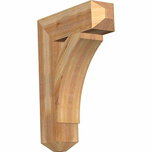 Ekena Millwork BKT06X22X30THR04RWR Thorton Craftsman Rough Sawn Bracket, 6" Width x 22" Depth x 30" Height, Western Red Cedar