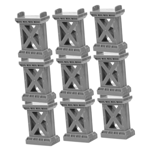 BESPORTBLE 9pcs Train Track Bridge Support Toy Train Track Accessories for Boys and Girls for Model Railroads and Creative Play