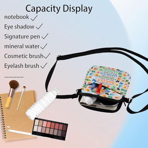 JYTAPP Dragon Novel Crossbody Bag Novel Dragon Tribes Gifts You Are Braver Stronger Than You Bookish Gift4